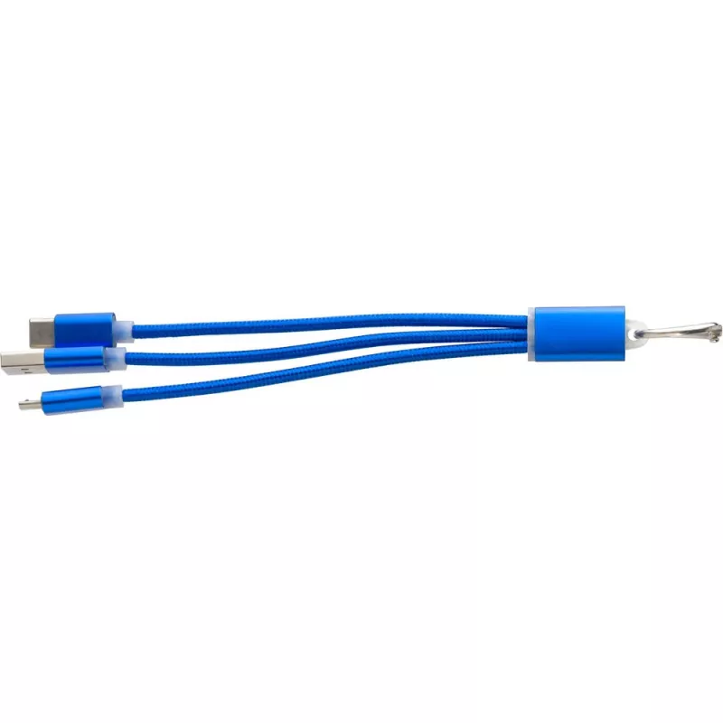 Kabel do ładowania, brelok do kluczy - granatowy (V0345-04)