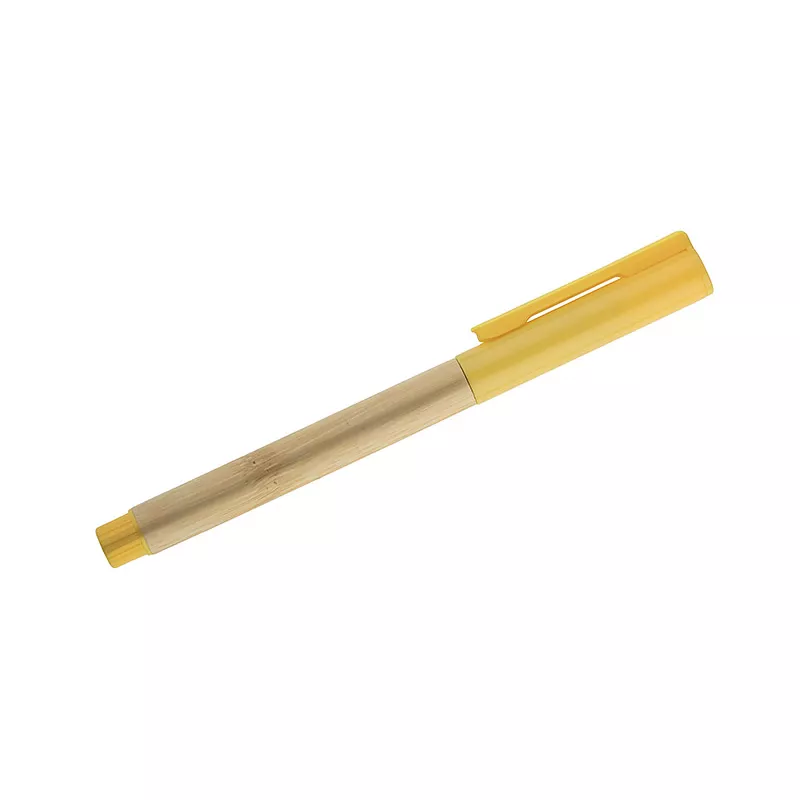 Długopis bambusowy TUFI - żółty (19202-12)