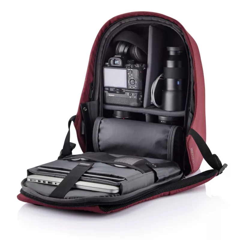 Bobby Hero Regular plecak chroniący przed kieszonkowcami - wiśniowy (P705.294)