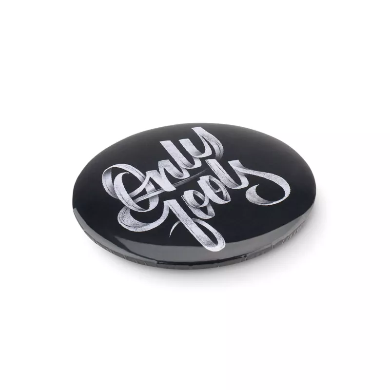 Przypinka button 4,4 cm SMALL PIN - Srebrny Mat (MO9329-16)