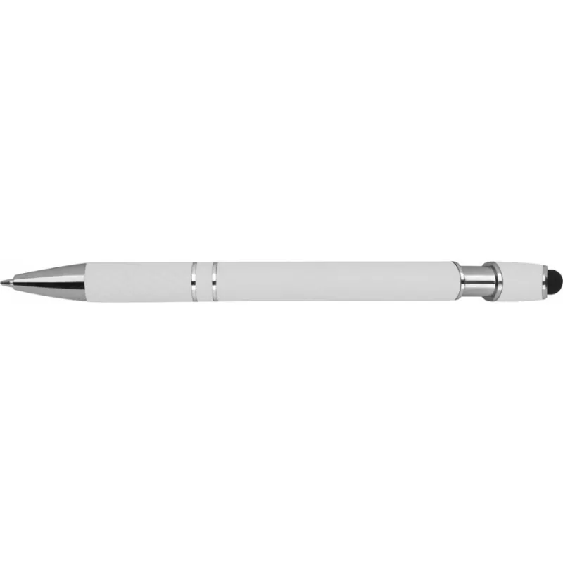 Długopis plastikowy touch pen - biały (1368906)
