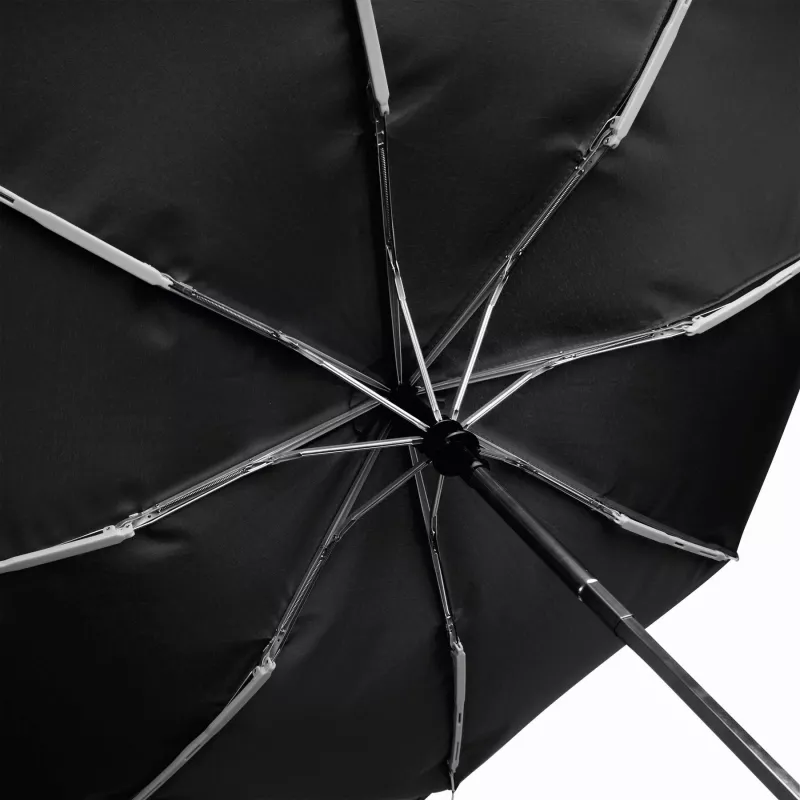 Automatyczny, wiatroodporny, kieszonkowy parasol - czarny (56-0101183)