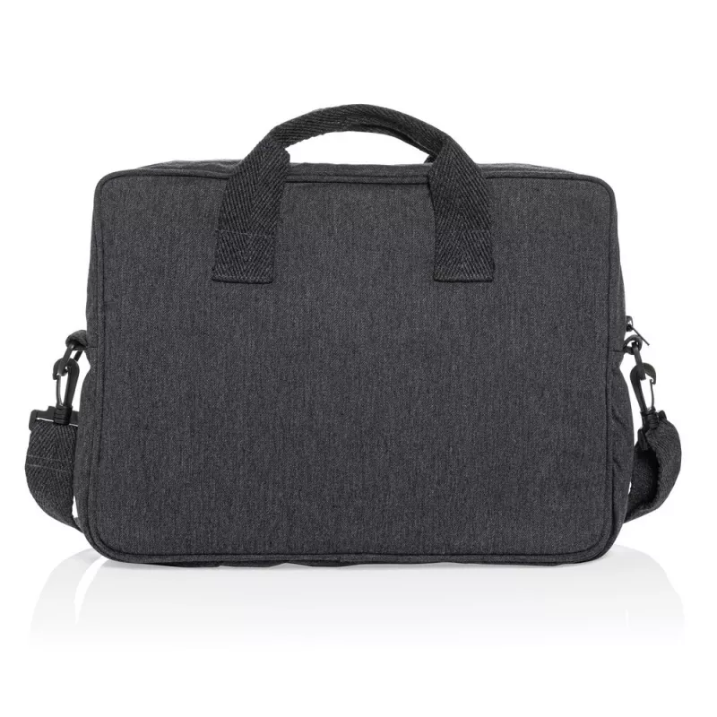 Torba na laptopa 15,4" AWARE™ Laluka, bawełna z recyklingu - antracytowy (P732.119)