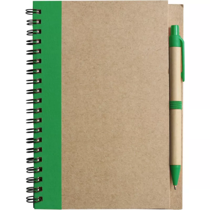 Notatnik ok. A5 z długopisem - zielony (V2389/A-06)