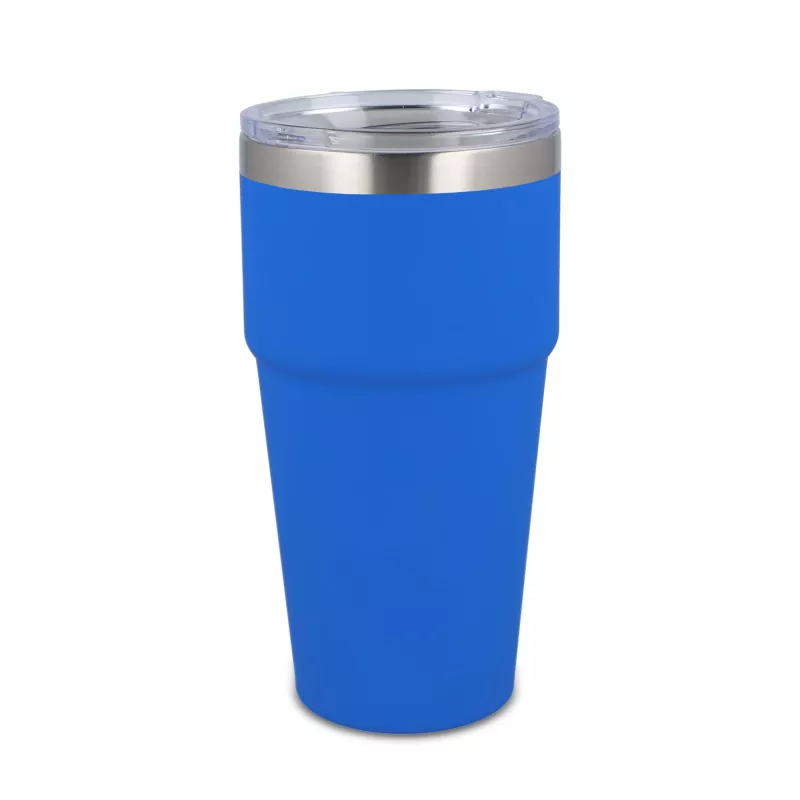 T-ceramiczny kubek do samochodu o miękkim dotyku 500ml - niebieski (LT98729-N0011)