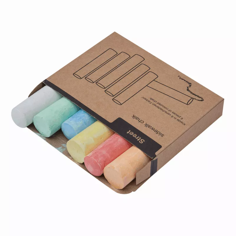 Komplet kolorowej kredy - wielobarwny (56-0504006)