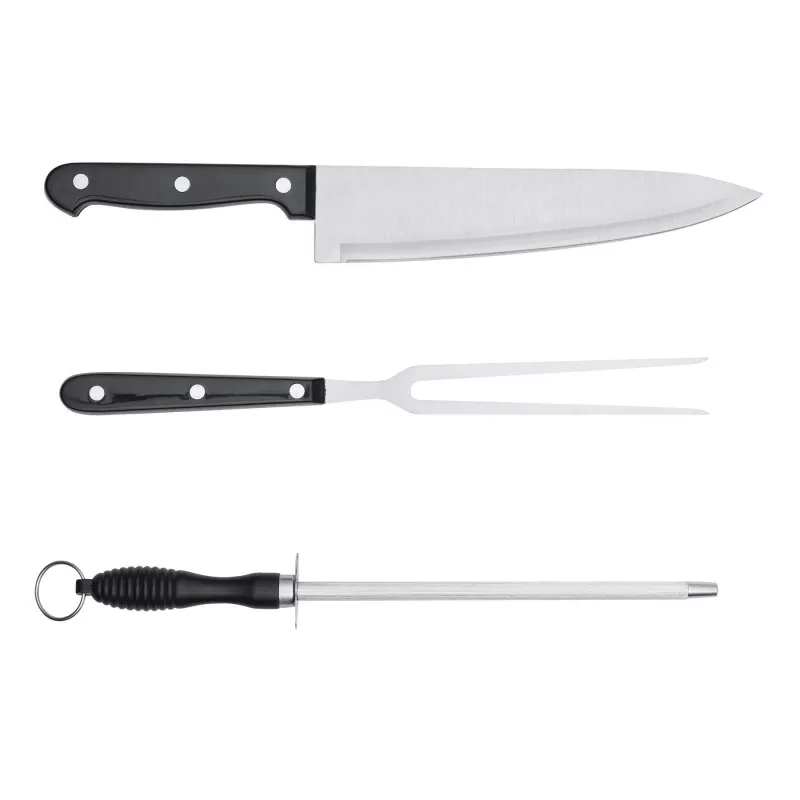 3-częściowy zestaw ze stali nierdzewnej - srebrny (56-0301126)