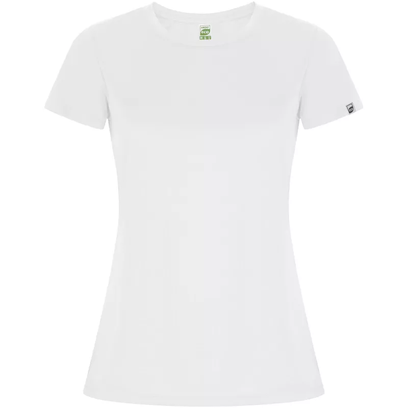 Damska koszulka sportowa poliestrowa 135 g/m² ROLY IMOLA WOMAN 0428 - Biały (R0428-WHITE)