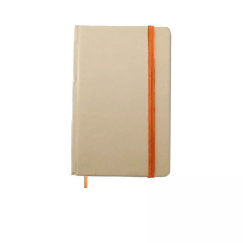 Notes A6 z recyklingu 96 kartek gładkie EVERNOTE - Pomaranczowy (MO7431-10)