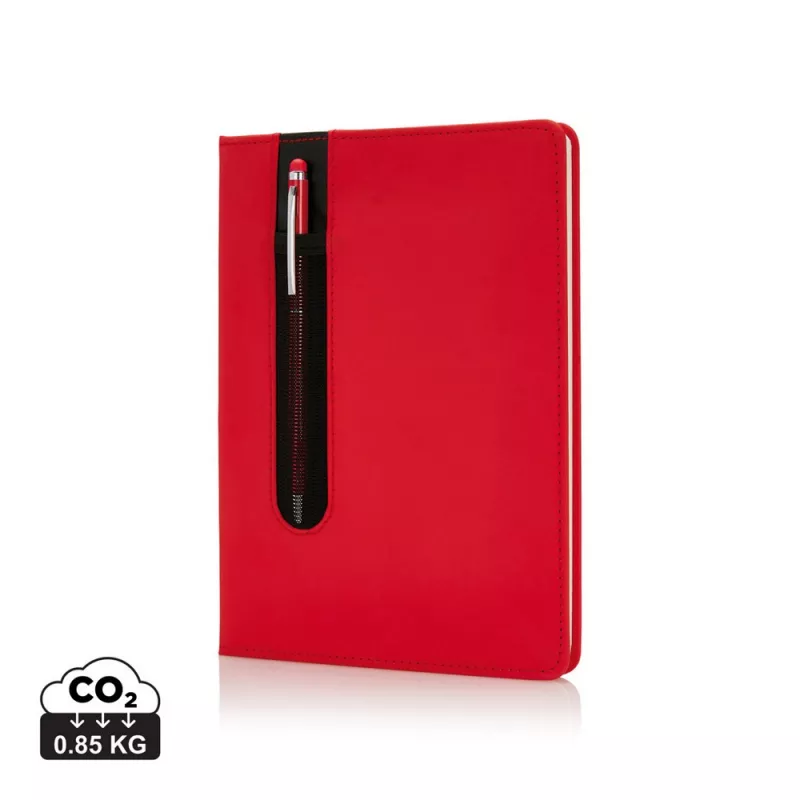 Notatnik A5 Deluxe, touch pen - czerwony (P773.314)