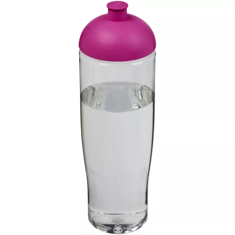 Bidon H2O Tempo® o pojemności 700 ml z wypukłym wieczkiem - Przezroczysty-Różowy (21004208)