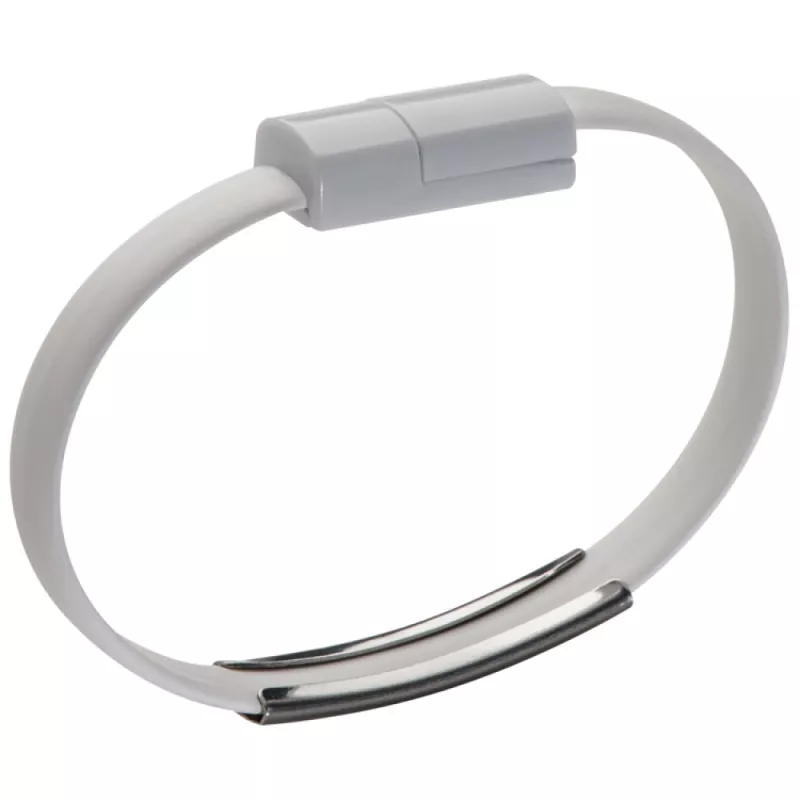 Opaska z portami USB i mikro USB - biały (2039806)