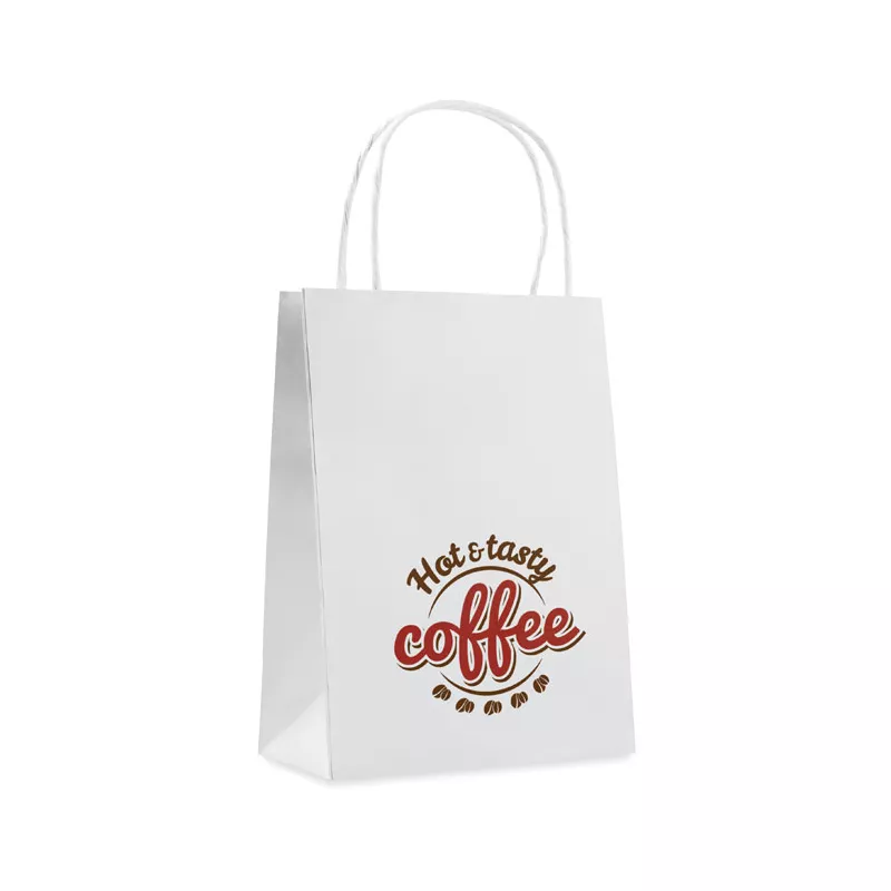 Torba papierowa mała 150 g/m² PAPER SMALL - Bialy (MO8807-06)