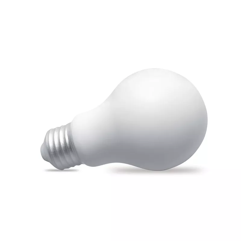 Antystres w kształcie żarówki LIGHT - Bialy (MO7829-06)