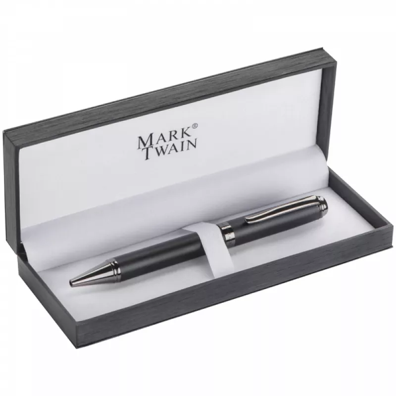 Długopis metalowy Mark Twain - czarny (1057603)