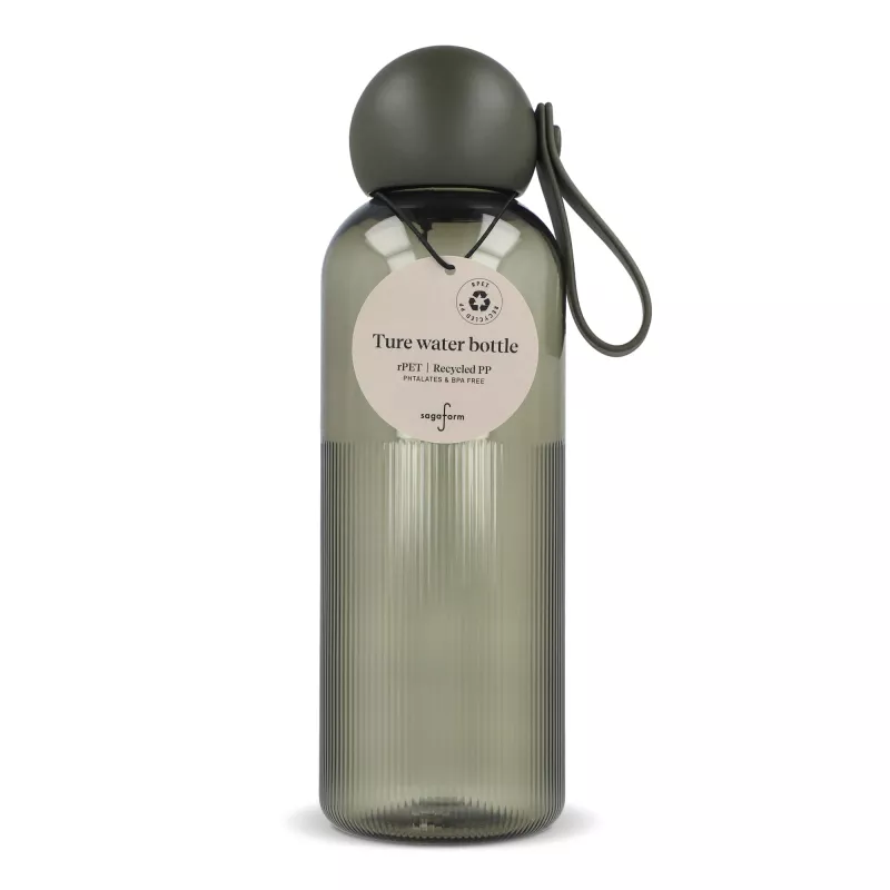 Sagaform Ture butelka na wodę 600ml - ciemnozielony transparentny (LT52056-N0430)