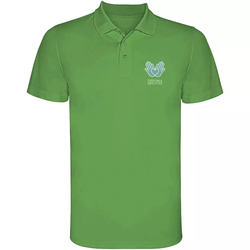 Sportowa koszulka polo z poliestru 150 g/m² ROLY MONZHA 0404 - Green Fern (R0404-GRFERN)