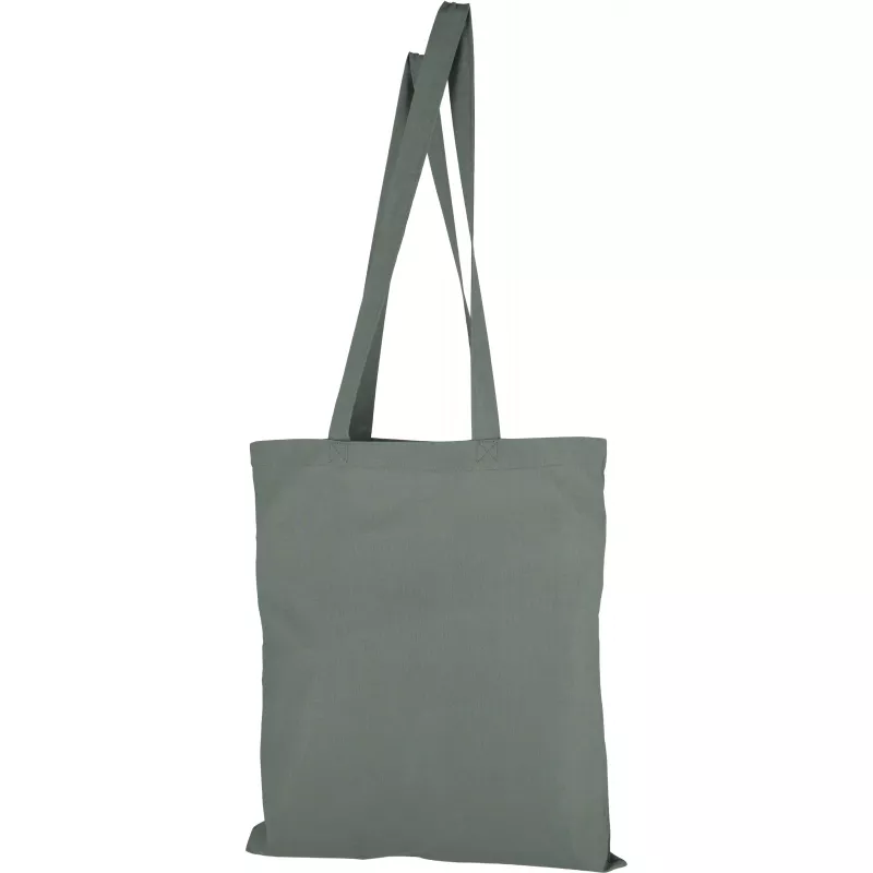 Torba bawełniana z długimi uszami 140 g/m2 COPENHAGEN - ciemnoszary (088077)