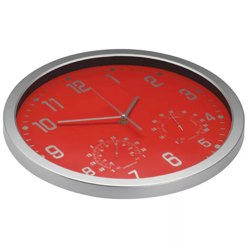 Zegar ścienny CrisMa - czerwony (4123805)