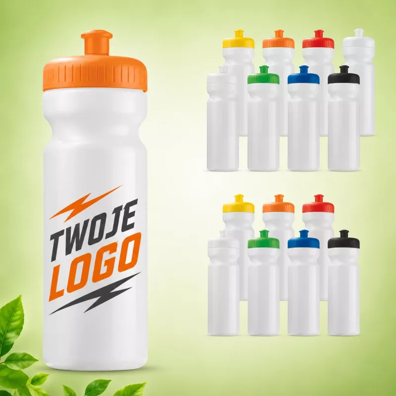 Bidon sportowy BIO 750ml - biało / żółty (LT98860-N0141)