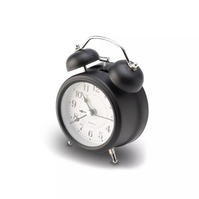 Zegar budzik reklamowy Retro - czarny (R22116.02)
