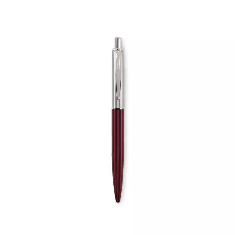 Długopis ze stali z recyklingu przyciskany GRAZ COLOUR - Burgund (MO2640-02)