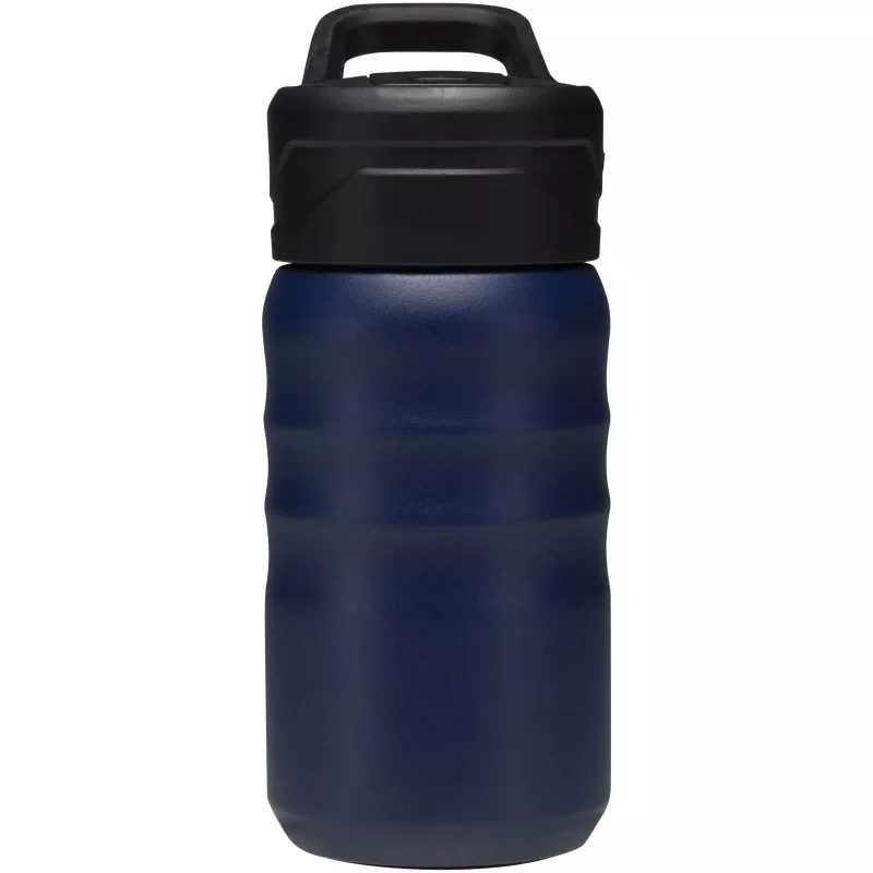 Bidon sportowy Knox o pojemności 350 ml, wykonana ze stali nierdzewnej z podwójnymi ściankami i materiału pochodzącego z recy - Granatowy (10095255)