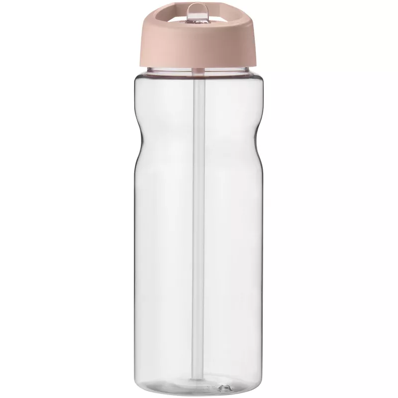 Bidon H2O Base® o pojemności 650 ml z wieczkiem z słomką - Pale blush pink-Przezroczysty (21004967)