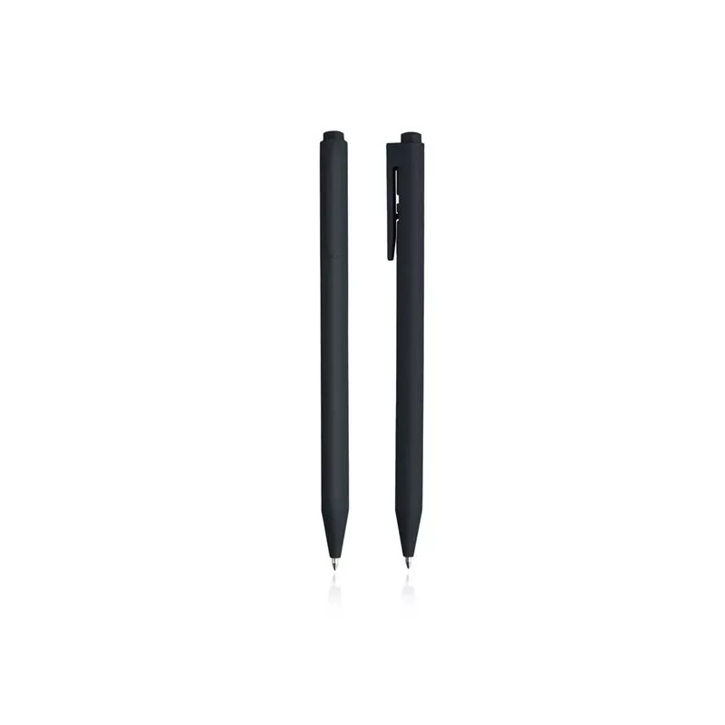Plastikowy długopis żelowy - Czarny (IP13154611)