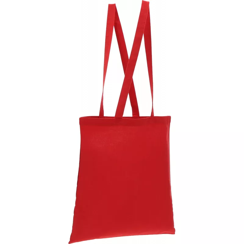Torba bawełniana z długimi uszami 180g/m2 z materiałów z recyklingu GLEN - czerwony (6469805)