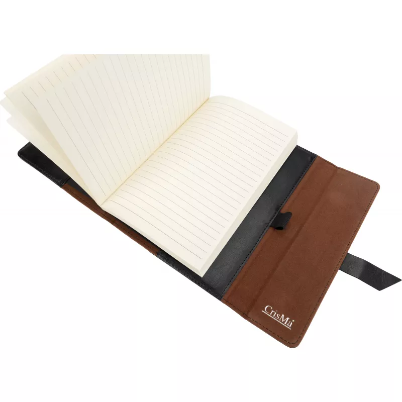 Notatnik A5 w linie CrisMa EDNA - czarny (2477703)