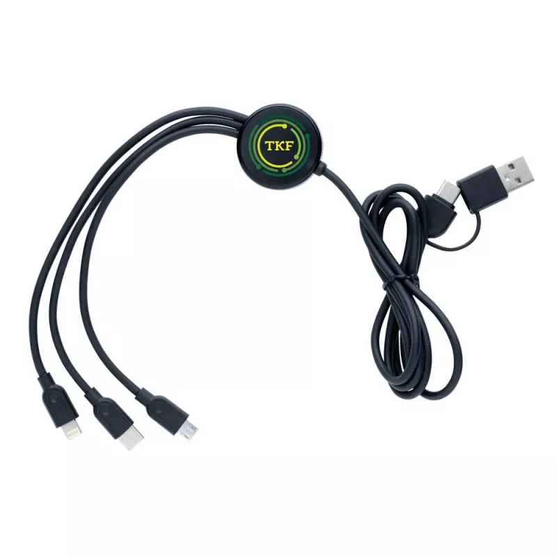 Kabel do ładowania 6 w 1 RABS - black (P302.481)