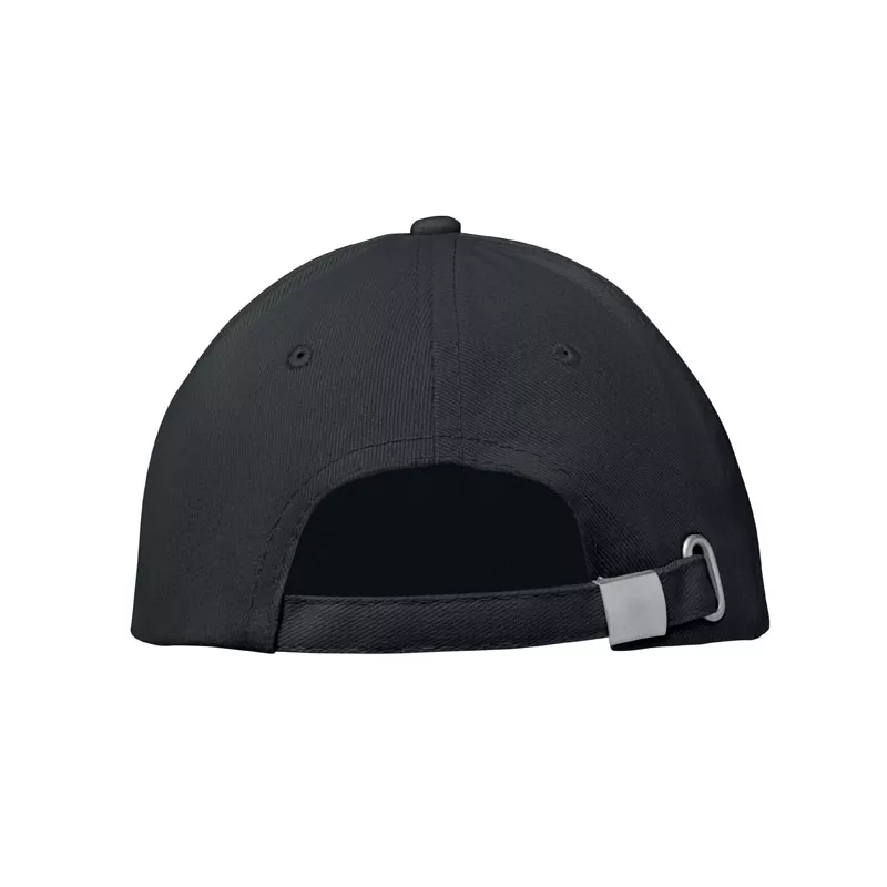Czapka z daszkiem 6-panelowa 260 g/m² BUFFALO - Czarny (MO1464-03)