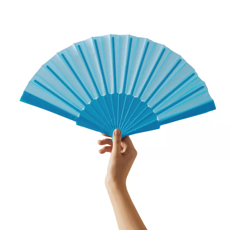 Składany wachlarz - jasnoniebieski (56-0906043)