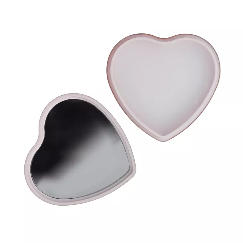 Płaska metaliczna pomadka do ust w kształcie serca - czerwony (LT90486-N0021)