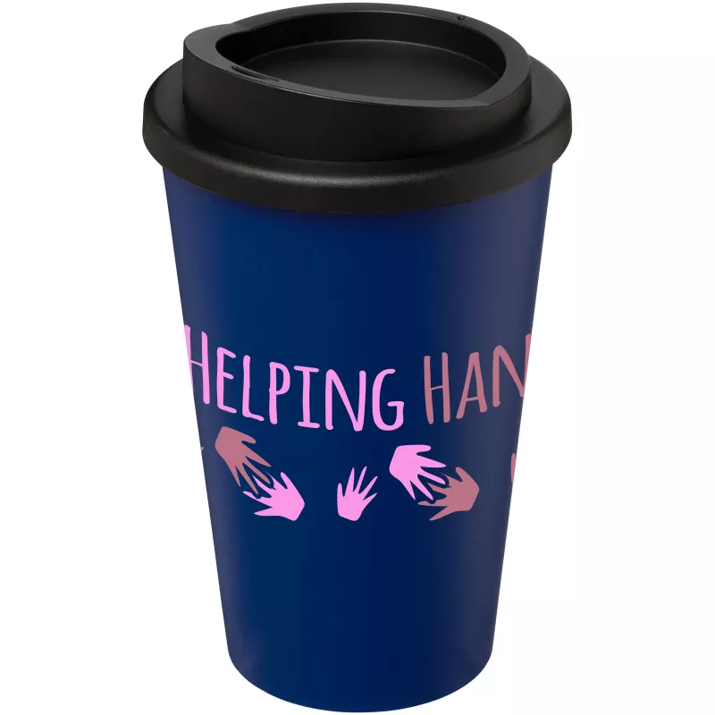 Kubek termiczny z serii Americano® o pojemności 350 ml - Czarny-Niebieski (21000114)