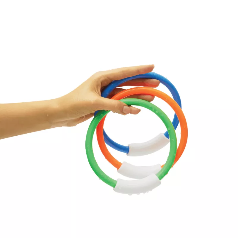 Pierścienie do nurkowania - niebieski, pomarańczowy, zielony (56-0606157)