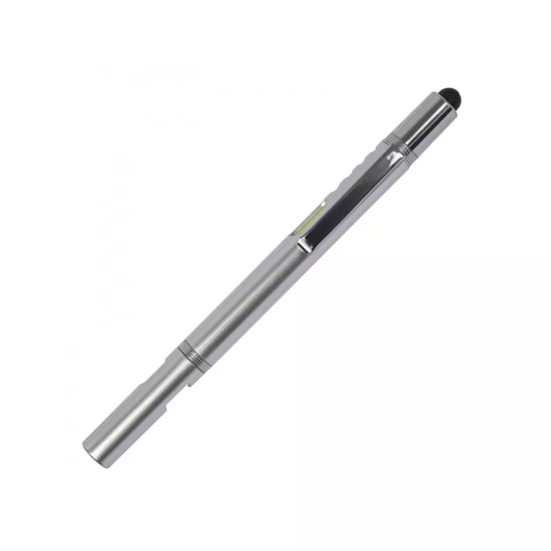 Długopis plastikowy 8w1 YORK - szary (087507)