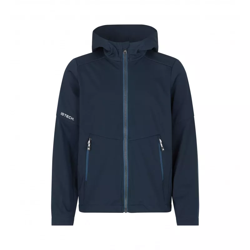 Kurtka dziecięca ID softshell z kapturem 40836 185 g/m² - Navy (40836-NAVY)