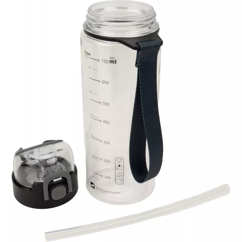 Butelka z tritanu 850 ml SEYHAN Schwarzwolf - przeźroczysty (F4912600AJ366)