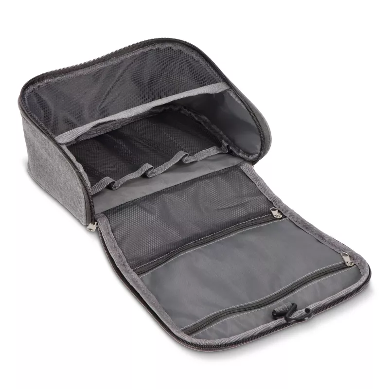 Torba podróżna na kosmetyki rPET 300D Kora - szary (LT95396-N0061)