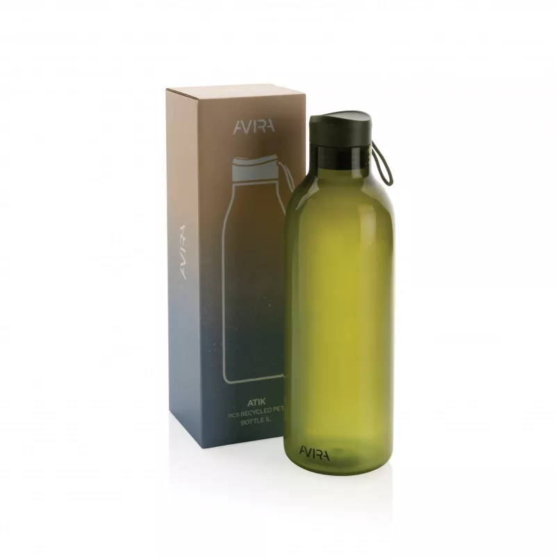 Butelka sportowa 1000 ml Avira Atik z RPET - zielony (P438.047)