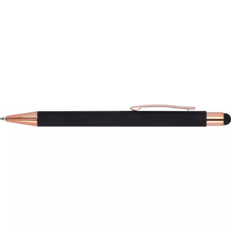 Długopis metalowy touch pen soft touch MIRAMAR - czarny (432803)