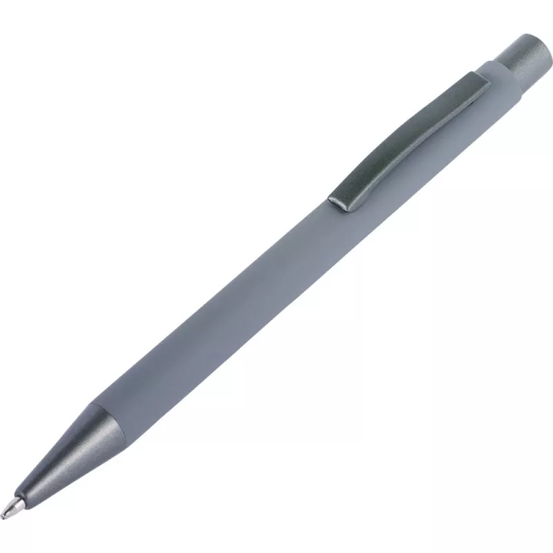 Długopis metalowy z lustrzanym grawerem - szary (V1916-19)