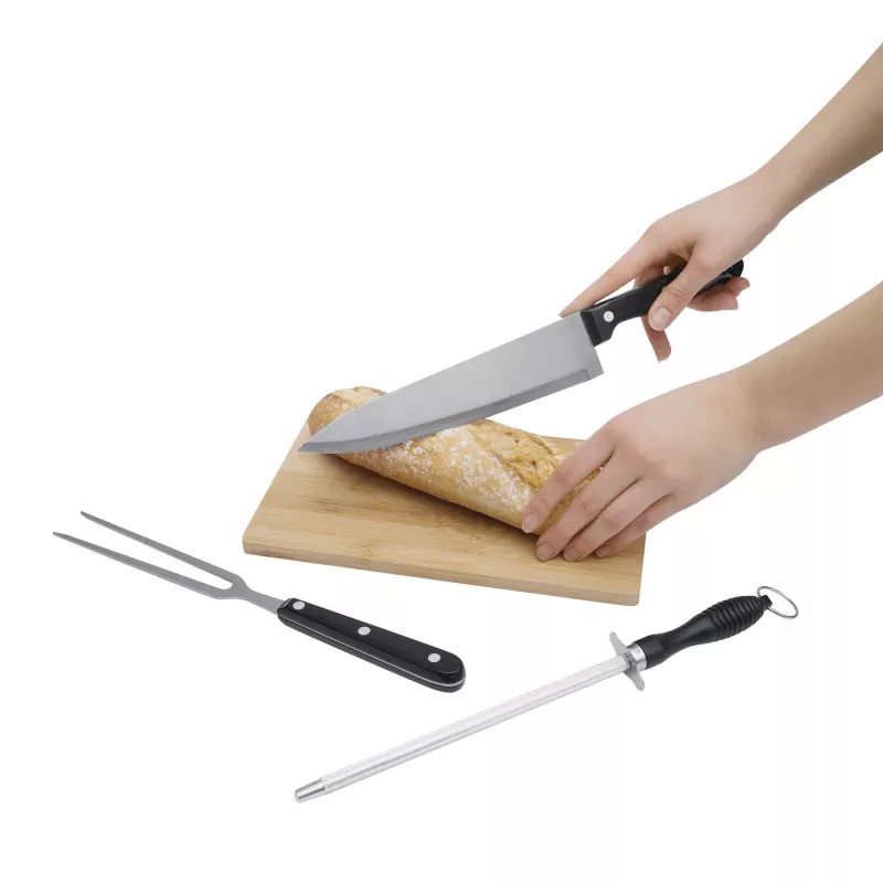 3-częściowy zestaw ze stali nierdzewnej - srebrny (56-0301126)