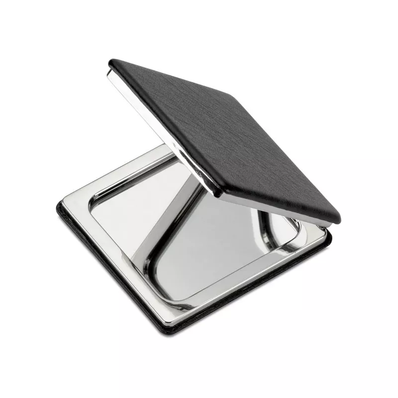 Lusterko podwójne magnetyczne w obudowie PU GLOW - Czarny (MO7520-03)
