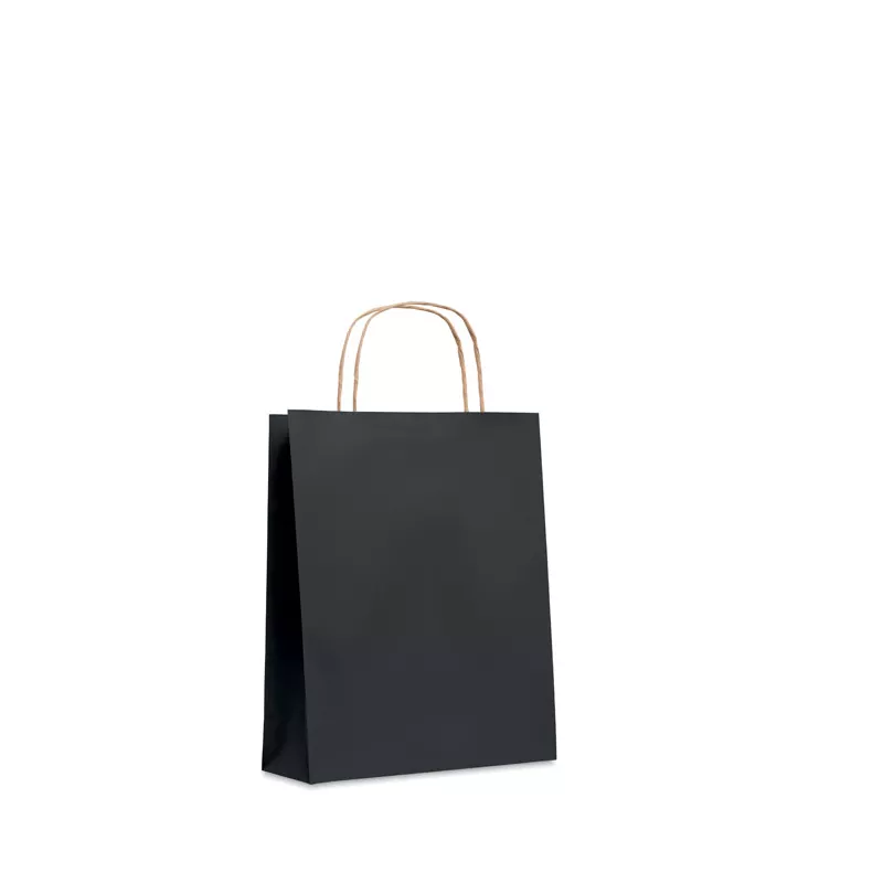 Torba prezentowa papierowa mała 90 g/m² PAPER TONE S - Czarny (MO6172-03)
