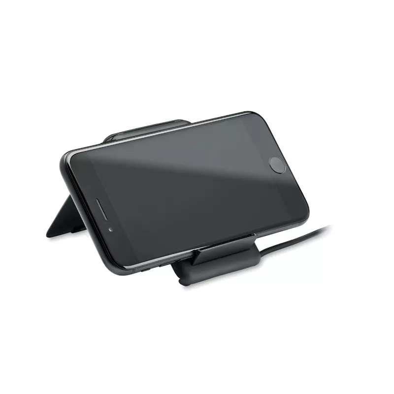 Etui na kable z ładowarką bezprzewodową 15W YAPO - Czarny (MO6823-03)