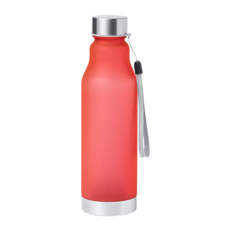 Butelka sportowa z tworzywa sztucznego RPET wolnego od BPA 600 ml Fiodor - czerwony (AP722806-05)