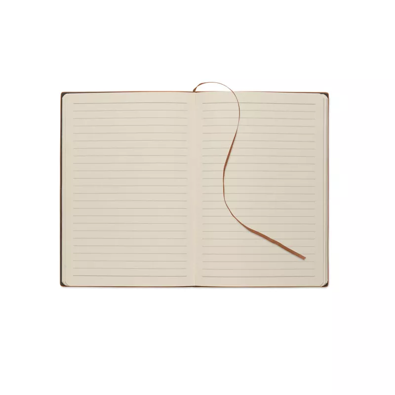Notes A5 w okładce z PU 80 kartek w linię TINTRAY - Brazowy (MO2663-01)